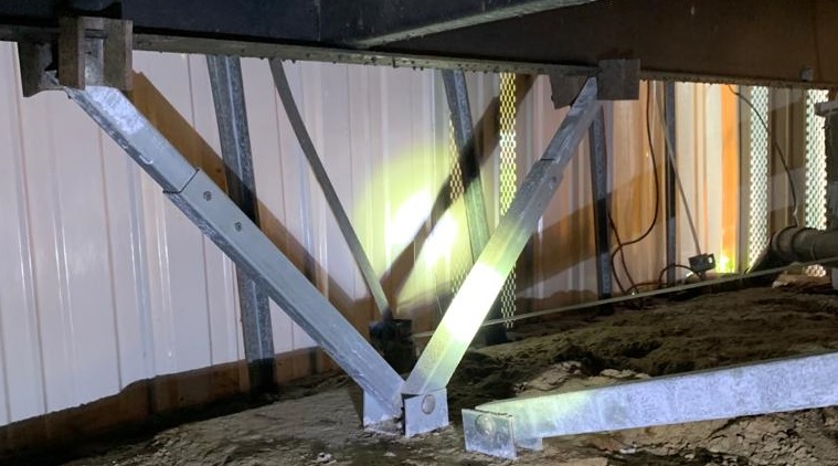 HUD Engineering foundation certification for a mobile home in Louisiana.