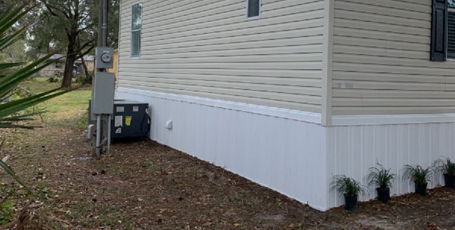 Mobile home foundation certification for a VA loan in Louisiana.